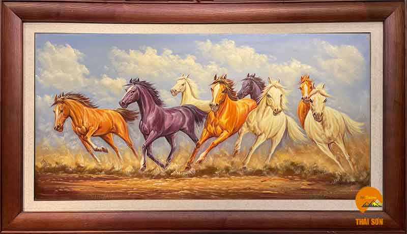 Tranh Ngựa Chạy Trên Sa Mạc