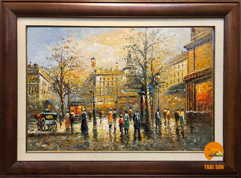 Bức tranh sơn dầu phong cảnh Paris được yêu thích nhất hiện nay