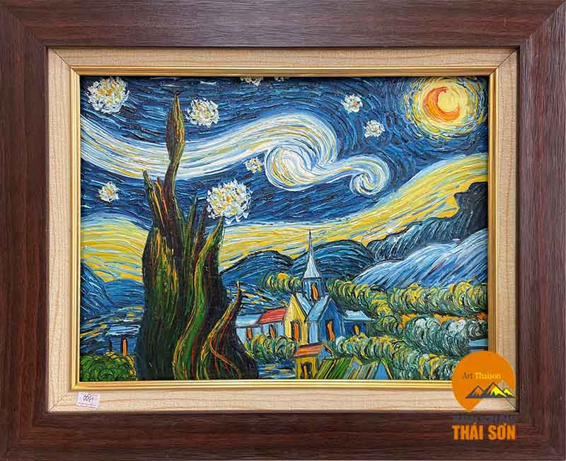 Bức Tranh Sơn Dầu Đêm Ngàn Sao Của Danh Họa Van Gogh 2021